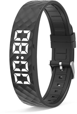 waiao Noctaea W5VP Montre Intelligente avec Rappel de Vibration et Alarme de Sommeil Noir