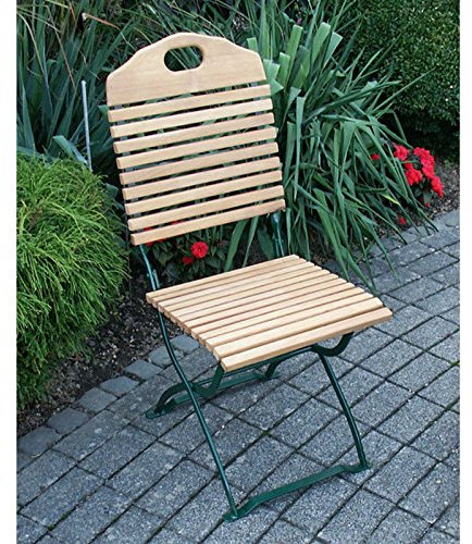 Gartenstuhl Bad TÖLZ grün 2er Set, Robinien Holz, klappbar