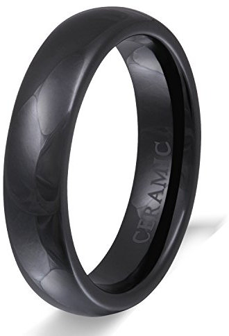 Juwelier Schönschmied - Unisex Keramikring Ehering Freundschaftsring Lasergravur Universe Keramik inkl. persönliche Lasergravur 64(204) LANrC1H