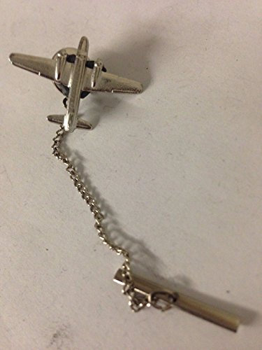 Krawattennadel mit Kette, aus englischem Zinn