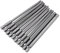 Akozon Destornillador largo Puntas de destornillador largas Magnético Torx Hexagonal Tornillos 10pcs 1/4 Inch 100mm Puntas Magnéticas Largas de Destornillador de BST (Ranura + Cruz + Hexágona)