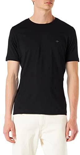 Fynch-Hatton Herren, Basic T-Shirt, Schwarz (Black 999), Small (Herstellergröße: S)