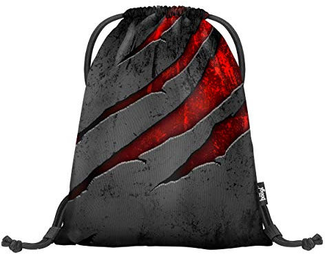 Baagl Turnbeutel für Junge, wasserdichte Schuhbeutel für Kinder, Schule und Kindergarten Sportbeutel, Sportrucksack, Gymsack (Volcano)