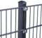 HORI® Doppelstabmattenzaun Komplettset 6/5/6 I Mattenzaun mit Klemmhaltern je 200 cm I Zaunelement verzinkt & pulverbeschichtet I Gartenzaun Metall I Sichtschutzzaun I Grundstücksbegrenzung I