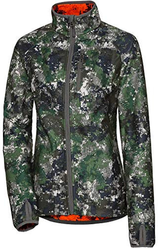 Parforce Damen Wendefleecejacke Tecl-Wood® Signalfarbe Oliv/Signalorange, L