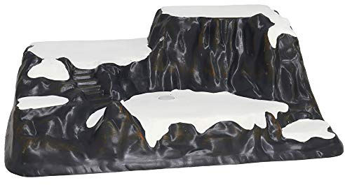Aurora Store Base Innevata in Plastica per Villaggi Natalizi Giostrine Montagna Stand per Scenari Presepe Nordico 54x40x20cm