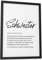 Papierschmiede® Herz Definition: Schwester, DIN A4 (ca. 21x30 cm), Poster für Wohnzimmer, Schlafzimmer, Wandbild Wanddeko Geschenk Geburtstag Jubiläum - ohne Rahmen