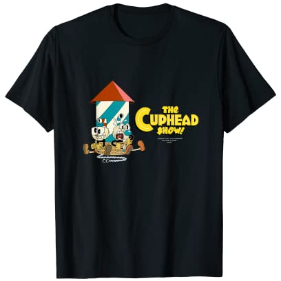 The Cuphead Show! Cuphead und Mugman Rocket Tee T-Shirt