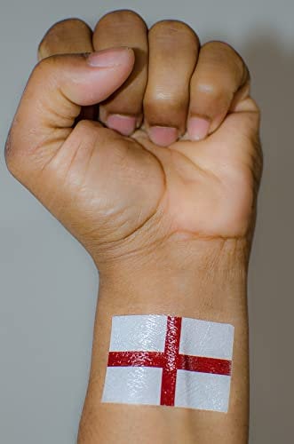 England Flag twmporary tattoo st george flag football cricket rugby fan tattoo 8 sticker