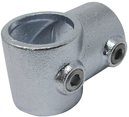 SO-TOOLS® Temperguss T-Stück kurz für 42,4 mm Rohr Rohrverbinder zum verbinden vom senkrechten auf das waagerechte Rohr