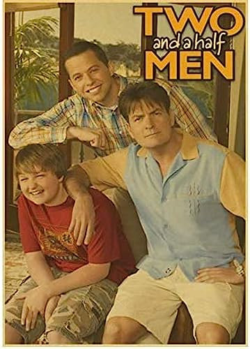 Poster Two And A Half Men Tv Play-Poster, Wandkunst, Bilder, Poster Und Drucke, Leinwandgemälde, Heimdekoration 50X70Cm Kein Rahmen
