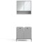 Vicco Badmöbel-Set Eliza, Badezimmerschrank-Set, Grau, 2 Teile