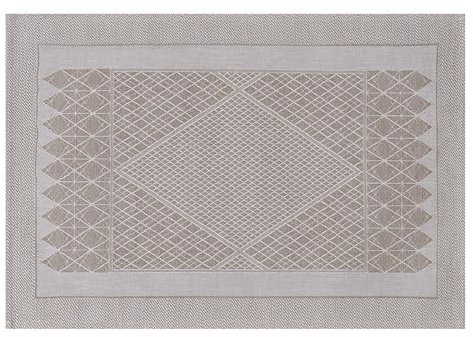 Le Jacquard Français 28825 Tischsets (2X Set) Club Satin Naturel 33x53 cm Baumwolle-Leinen-Mix