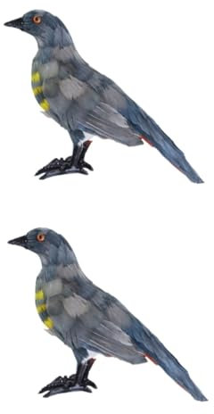 TOYANDONA 2st Geschenk Spielzeug Kuckucksstatue Simuliertes Kuckucksmodell Kuckucksschmuck Rhododendron Kind Requisiten