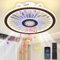 Leise Deckenventilator mit Beleuchtung und Fernbedienung APP Fan Deckenlampe mit Bluetooth Lautsprecher LED Dimmbar Deckenleuchte mit Ventilator 48W Lampe mit Ventilator für Wohnzimmer Schlafzimme