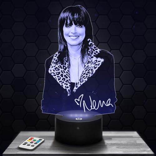 Lampephoto.fr Nachttischlampe Ne na Deutsche Sängerin Deko Geschenkidee Mann Frau Objekt Ne na Erwachsenen-Nachtlicht Deko Schlafzimmer Geschenkidee Weihnachten Mann Frau originell