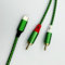 Froggen 3.3ft Green USB Type C to 2 RCA Audio Cable, Compatible with Huawei, Samsung, Xiaomi, LG Pixel, etc.