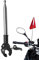Mástil telescópico para bandera de moto, soporte para mástil de bicicleta, mástil de bandera de moto, manillar de moto, soporte para mástil de bandera, soporte para bicicleta