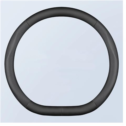 Lenkrad überzug Für VW Für Golf 7 Für Bora Für Touran Cc T6 T5 T4 Autozubehör DO Form Pu Leder 38cm Auto Lenkradbezug Anti Rutsch Lenkradschutz Abdeckung(3)