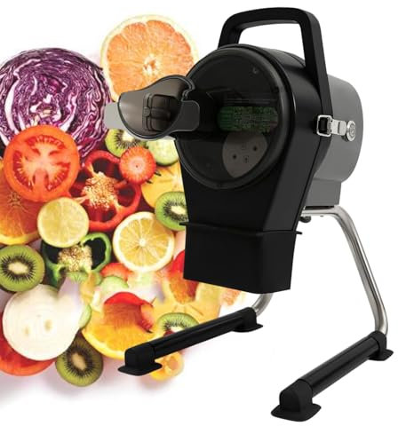 Commercial Slicer Machine, 3 in 1 Vegetable Cutter, 1-5mm Thickness Adjustable Lemon Onion Slicer, 6000r/minute Cucumber Slicer Thin, with 3 Feed Ports,220V