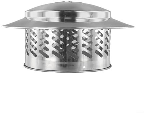 ZiStarlilife Chimney Cap, Stainless Steel Chimney Cowl With Bird Guard, Rain Snow Hat, Rain Cover, Stove Log Burner Cap, Chimney Pot Roof Cowl Rain Cover(80mm(3inch))