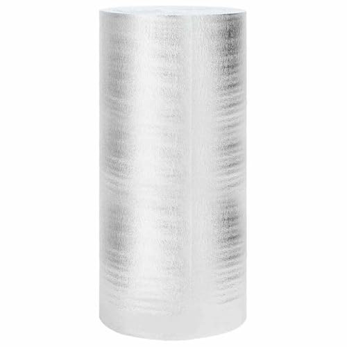vidaXL Heizkörper-Reflektorfolie Silber 15 x 1 m Polyethylen | Reflektierende Textur verbessert die Wärmehaltung, Leichte Montage hinter Heizkörpern für optimale Nutzung,