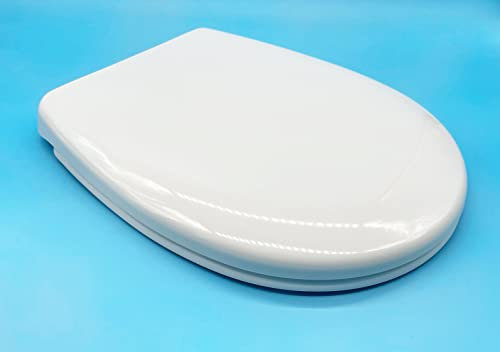 Tapa de Inodoro Compatible con Bellavista Modelo Stilo (tanto modelo de suelo y suspendido) | Bisagras de Acero Inoxidale | Caida Amortiguada | Desmotable para Limpieza | Alta Resistencia