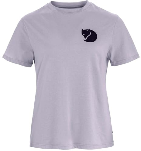 Fjällräven Damen Fox Boxy Logo T-Shirt, Lavender Mist, XXS