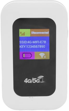 Hotspot Mobile, Modem USB 4G LTE 300 Mbps, Hotpot Ad Alta velocità 4G 5G Portatili con Slot SIM per Viaggi, Supporto 10 Dispositivi