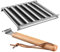 MOLUCKFU Hot Dog Grill Rollgrill Barbecue Grillrost Grillstützen Outdoor Bbq Rack Hot Dog Würstchenhalter Grillrollen Camping Barbecue Rollrost Grillrost Für Outdoor Grill