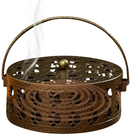 Outdoor Incense Holder, Portable Heat-Resistant Metal Burner with Cat Claw Cutout, Anti-Slip Incense Tray Stand for Yoga, Meditation, Spa Room, Patio, Camping Table Use, Multicolor