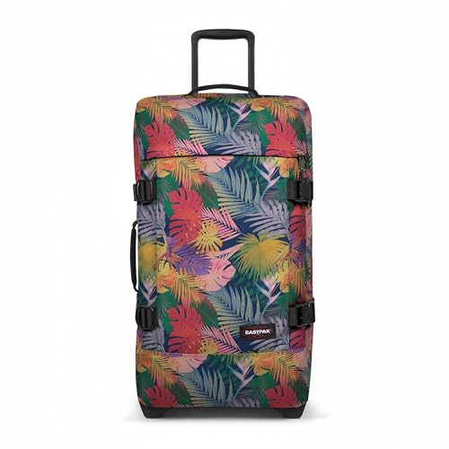 EASTPAK Tranverz M - 78L Großer Rollkoffer mit Zwei Fächern, TSA-Schloss, Kompressionsriemen und Leichtlaufsystem, Brize Retro Navy, Einheitsgröße, Tranverz