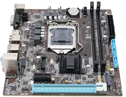 SENECESLI Scheda Madre H110, Scheda Madre Micro ATX, per LGA1151, DDR4 DDR4 DDR4 1600/1866/2133/2400 MHz, PCI Express X16, PCI Express X1, M.2 NVME/NGFF