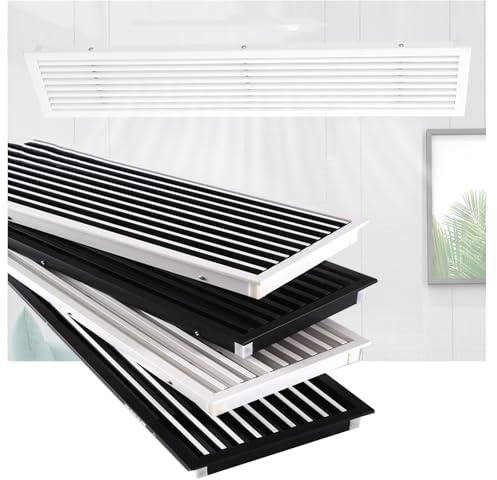 XILYZMO Tamaños Personalizados Extraíble Lineal Ranura Difusor Rejilla De Ventilación Persianas Material ABS Fácil Flujo De Aire Malla Protectora para Paredes Suelos