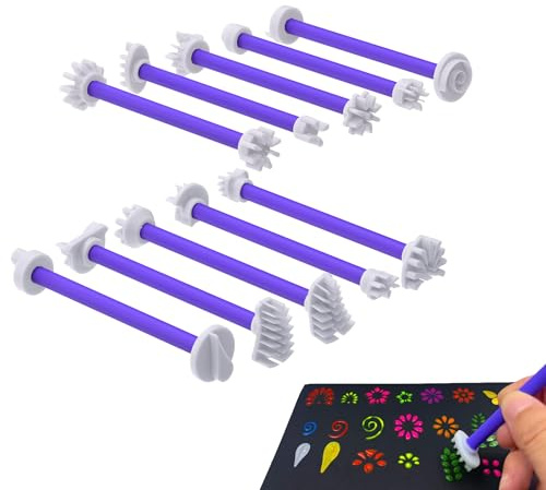 20 Stück Flower Petal Dotting Tools Set, Mandala Dot Painting, Mandala Steine Bemalen Werkzeuge,Punktierwerkzeug für Blütenblätter Dotting Tools,Punktierstift für DIY Kunst,Rock Painting und Handwerk