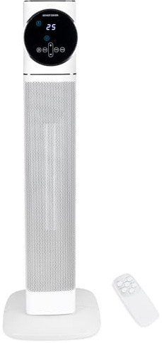 Truevaste Heizlüfter, 2500W PTC Keramik Heizgerät Elektrisch mit 90° Oszillation, 9h Timer & Überhitzungs/Kippschutz, Kompakt & Leise, Überhitzungsschutz, Energiesparend für Räume Büro