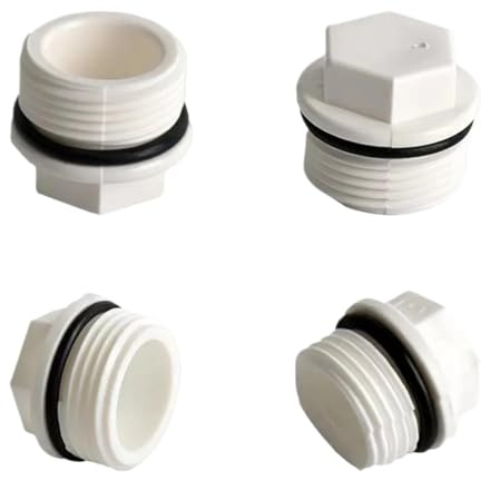10 raccords d'extrémité for tuyau d'arrosage, en plastique, filetage mâle/femelle 1/2'', 3/4'', 1'', for tube PVC.(10Pcs 1 Male-Thread)