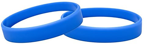 Confezione da 10 bracciali in silicone, accessori da festa., Blau