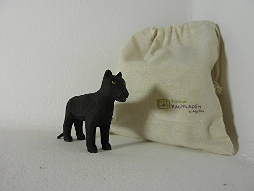 schwarzer Panther Lotte Sievers-Hahn 7,0 cm mit Baumwollbeutel Krippenfigur
