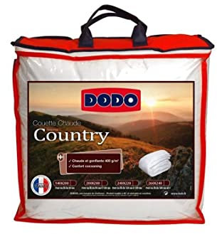 DODO Couette chaude Country 400 gr/m² 200x200 cm blanc
