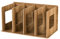 FOKOM Folding Wooden Book Rack and Stand - CD & DVD Storage Shelf