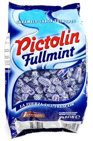 PICTOLÍN Caramelos Fullmint - Menta Extrafuerte - Sin Gluten, sin frutos secos