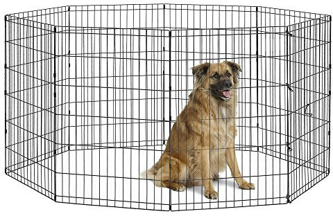 New World B550-36 Laufstall und Spielgehege für Hunde, ohne Tür, 61 x 91 cm, schwarze E-Beschichtung