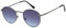 styleBREAKER Unisex Panto Sonnenbrille mit runden Gläsern | Metallrahmen mit Federscharnier & UV400 Schutz | verspiegelte oder getönte Flachgläser, Gestell Anthrazit/Glas Grau Verlauf