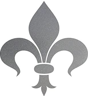 Florenz Schwert Lilie 8cm silber Aufkleber Tattoo Fliesen Spiegel Glas Tür Auto Heck Folie