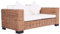 vidaXL Gartensofa 2-Sitzer Sitzpolster Kissen Rattansofa Sessel Gartensessel Lounge Sofa Gartenmöbel Gartengarnitur Sitzgarnitur Natürliches Rattan
