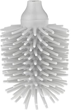 Kela La Brosse WC-Ersatzbürstenkopf, Silikon, 12,5 cm, Ø 8 cm, Hellgrau, 24306