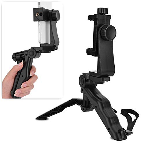 Mobile Phone Tripod Smartphone Stabilizer, Mobile Phone Gimbal Travel Tripod with Smartphone Holder, Handstabilizer Max. Height 210mm, for most Phone