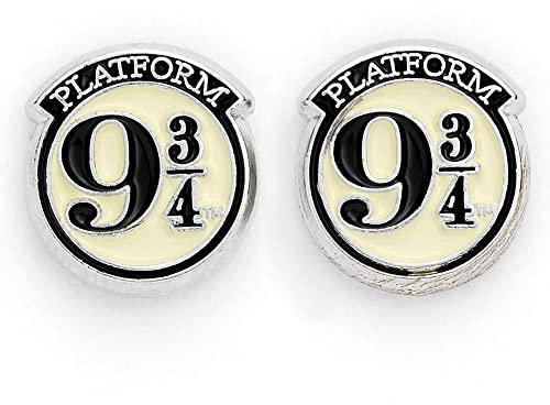 HARRY POTTER Platform 9 3/4 Femme Set de Boucles d'oreilles Noir/Argent Alliage Zinc