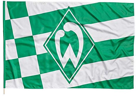 Werder Bremen Raute Hissfahne (one size, grün/weiß)